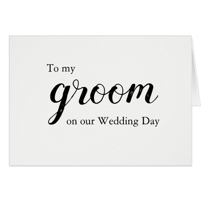 Message d'amour de mariage pour la carte du marié (Devant Horizontal)