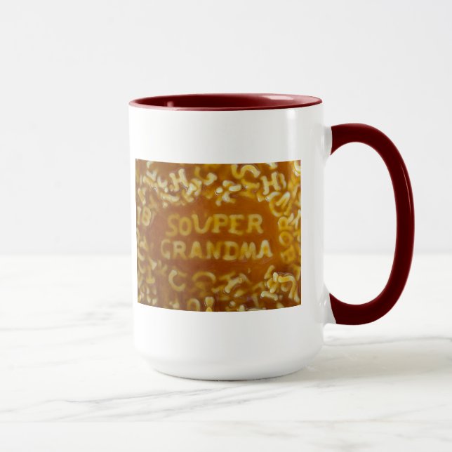 Message dans ma tasse de grand-maman de soupe (Droite)