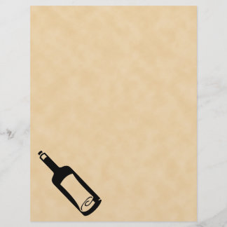 Message dans une bouteille.