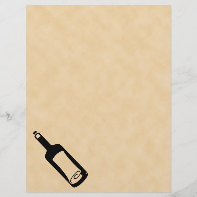 Message dans une bouteille. (Devant)