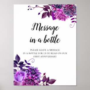 Message dans une impression bouteille. Mariage de