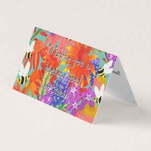 Message de bienvenue Card_Editable_BuzzAmongBlooms