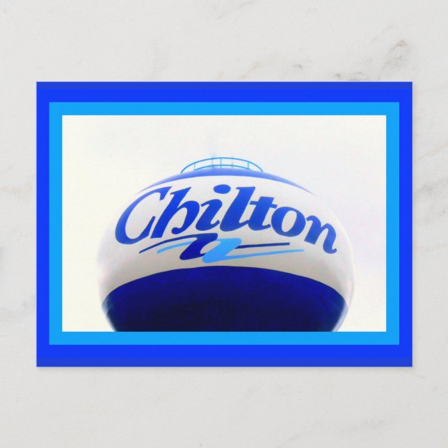 Message de bienvenue de la carte postale Chilton W (Devant)