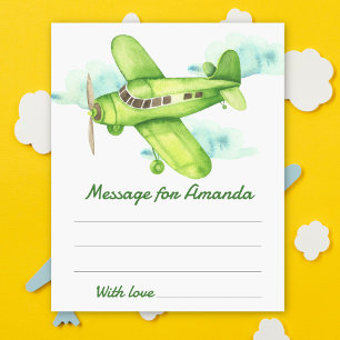 Message de capsule d'anniversaire de l'avion aquar