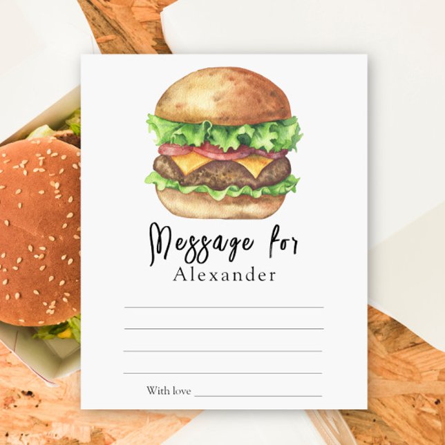 Message de capsule temporelle BBQ Burger (Créateur téléchargé)