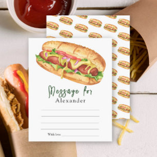 Message de capsule temporelle BBQ Hot Dog
