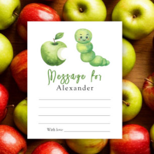 Message de capsule temporelle de petite chenille