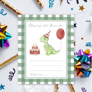 Message de capsule temporelle Dino anniversaire