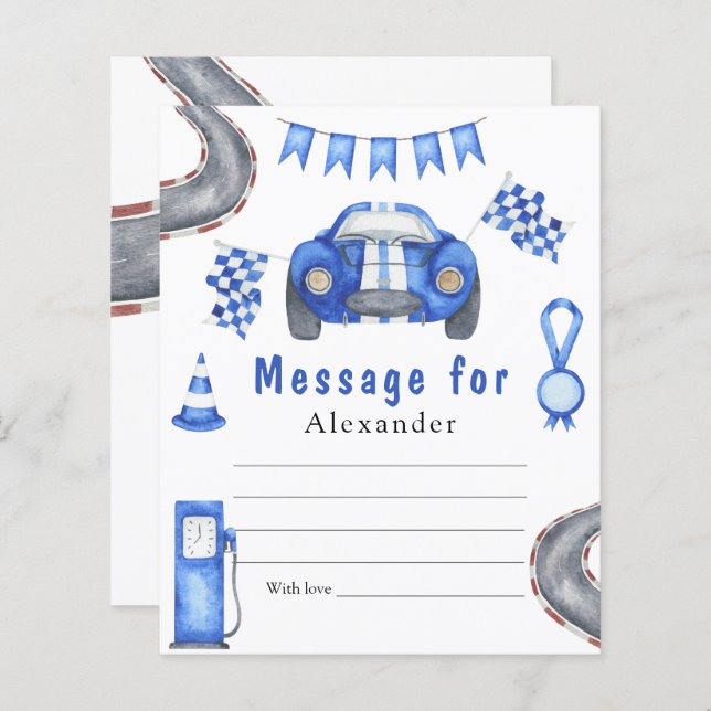 Message de capsule temporelle pour anniversaire de (Devant / Derrière)