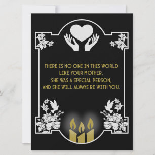 Message de condoléances mère