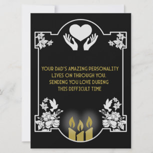 Message de condoléances Père