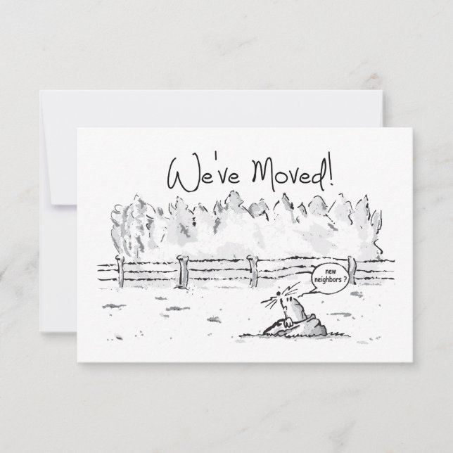 Message de déménagement, on va déménager, on va ch (Devant)