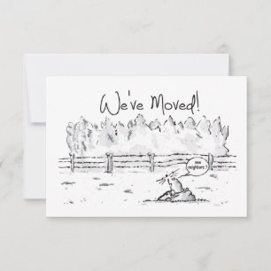 Message de déménagement, on va déménager, on va ch