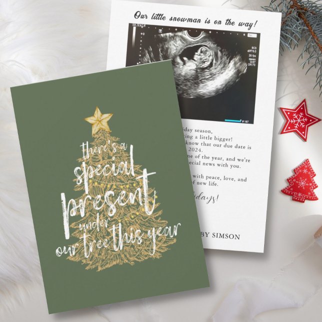 Message de Faire-part de grossesse de vacances sur (Créateur téléchargé)