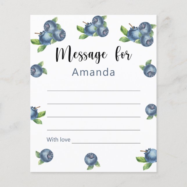 Message de la capsule de temps d'anniversaire de b (Devant)