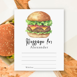 Message de la capsule d'heure BBQ Burger