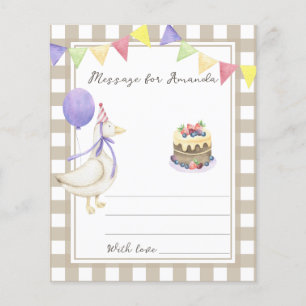 Message de la capsule temporelle d'anniversaire de