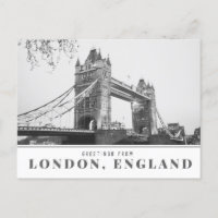 Message de la carte postale London Tower Bridge