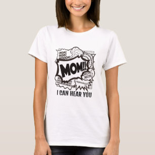 Message de maman   T-shirt drôle de la fête des mè