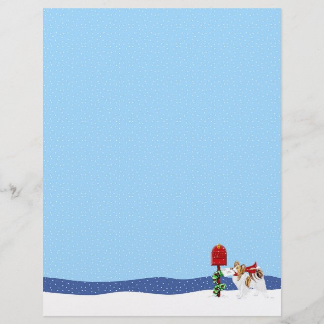 Message de Noël Sable Papillon (Devant)