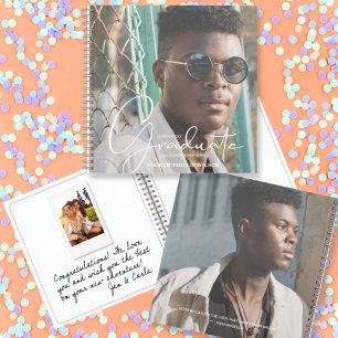 Message d'obtention du diplôme et livre d'invité p