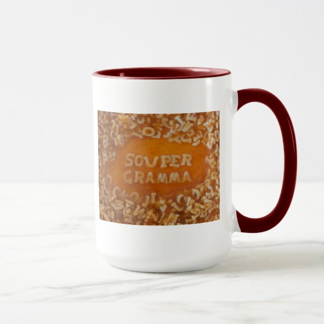 Message en ma soupe : Tasse de Gramma (Droite)