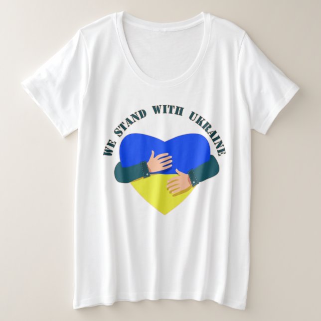 Message inspirant Nous sommes avec l'Ukraine (Design devant)