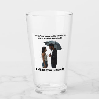 Message inspirant sur un verre transparent