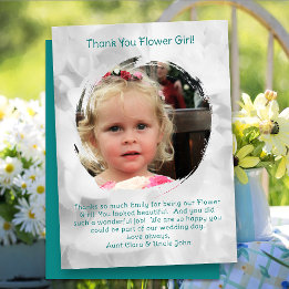 Message Merci photo Flower Girl