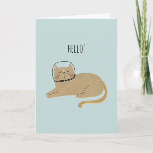 Message personnalisé Cat de l'espace