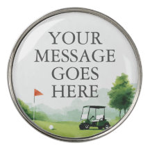 Message personnalisé pour buggy de golf classique
