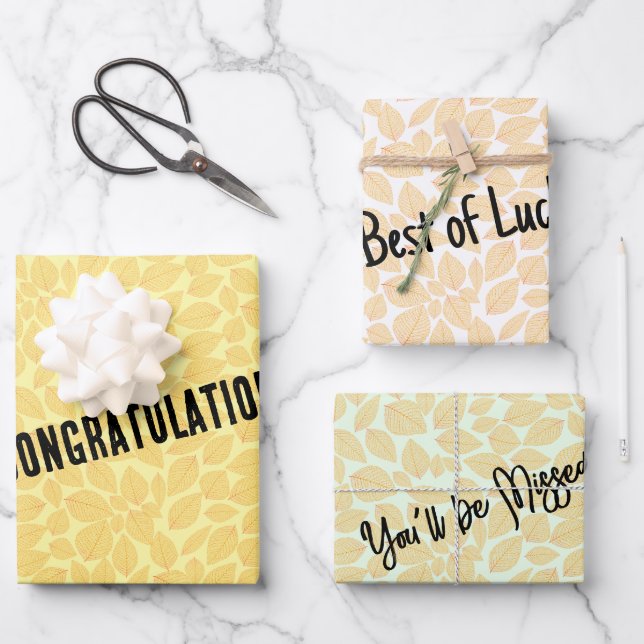 Message personnel Feuille jaune or (Recto)