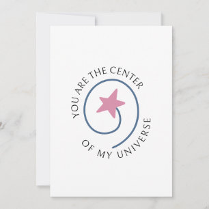 Message romantique Carte de Saint Valentin minimal