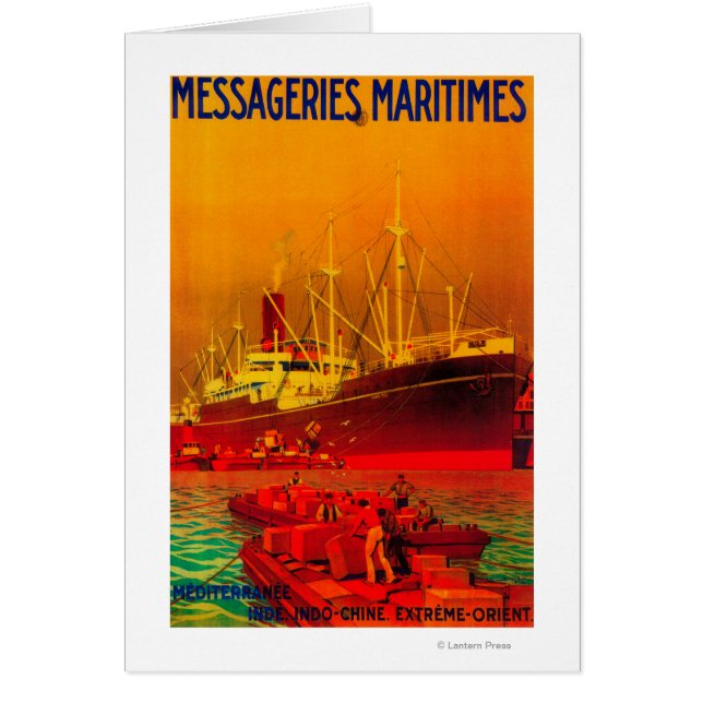 Messageries Maritimes Poster Vintage Europe (Devant)