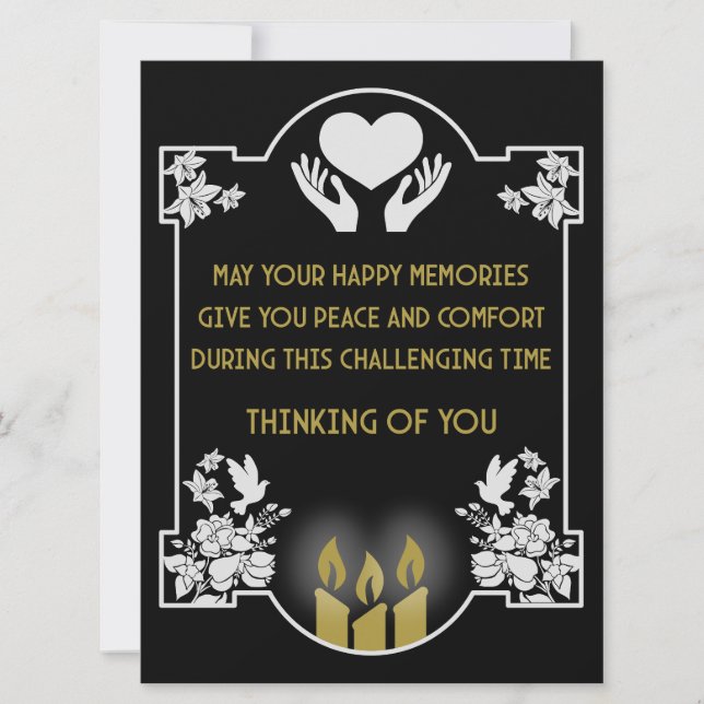 Messages de condoléances (Devant)