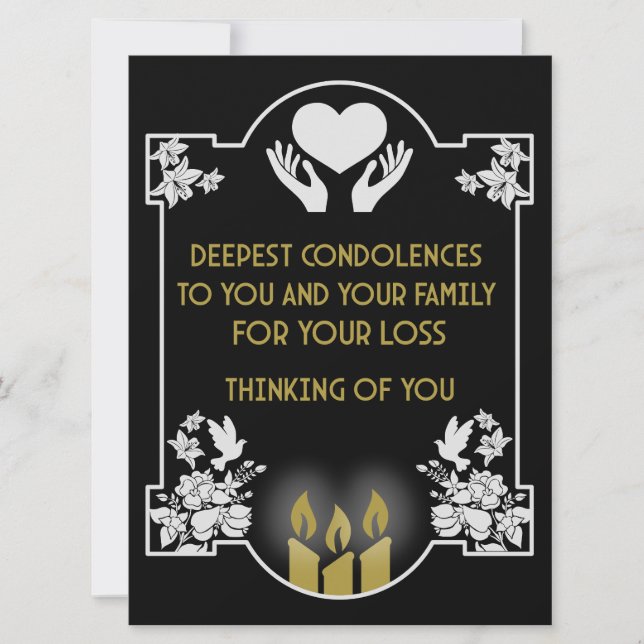 Messages de condoléances (Devant)