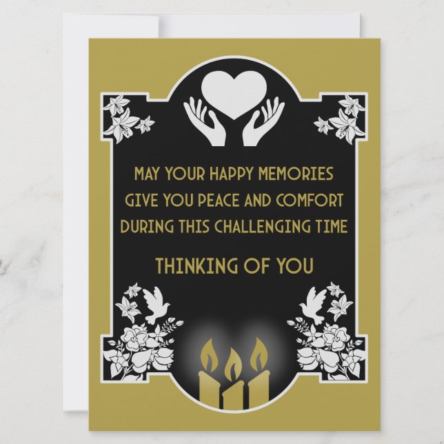 Messages de condoléances (Devant)