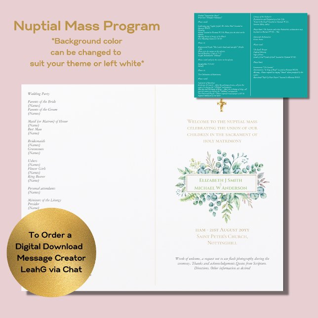 Messe nuptiale Mariage Feuille (Créateur téléchargé)