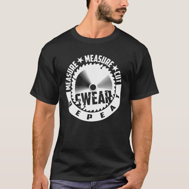 Mesure amusante Coupe Sweat Répétition Woodworker (Devant)