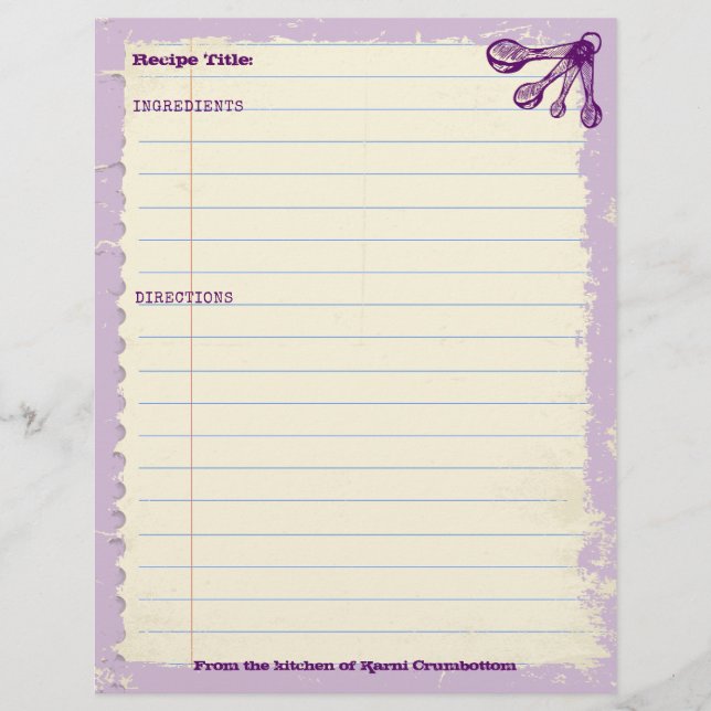 Mesure cuillères cuisson boulangerie recette perso (Devant)