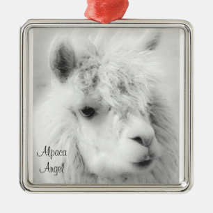 Métal Alpaca ange blanc Ornement d'ange en alpaga