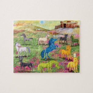 Metal Horn Unicorn Puzzle