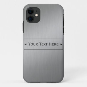 Metal Look coque iphone personnalisé