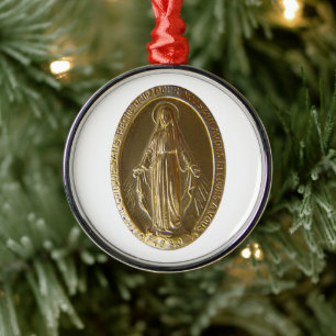 Métal Médaille miraculeuse Ornement en céramique