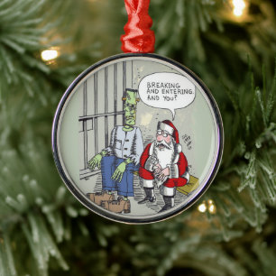 Métal Ornement de luxe Santa en prison
