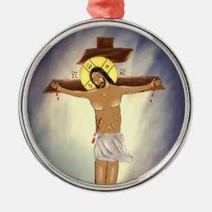 Métal Ornement du Christ en croix