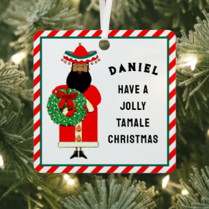 Métal Ornement en céramique Père Noël mexicain