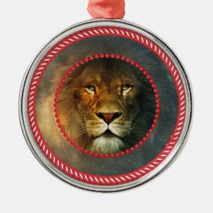 Métallique Jesse Lion Ornement #1