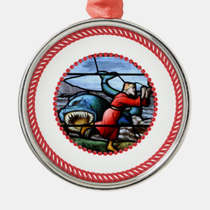 Métallique Jesse Tree Jonah Ornement #1