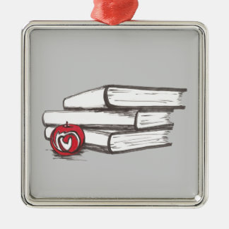Métallique Livres + Un ornement | d'Apple | personnalisable
